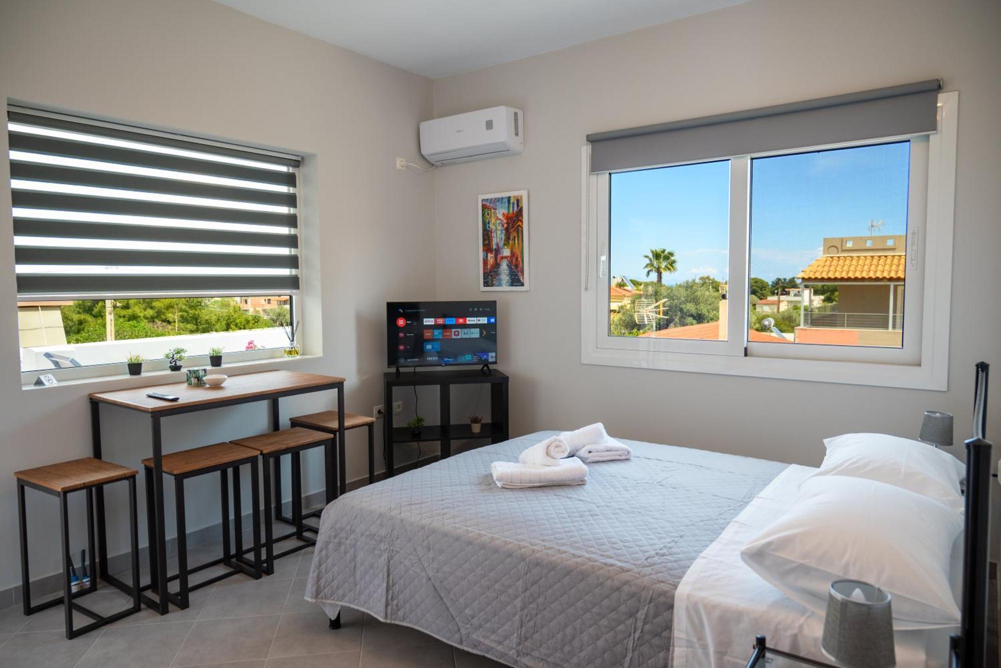 Airport Palmtree Apartments - 15Min From Airport Artemida  Bagian luar foto